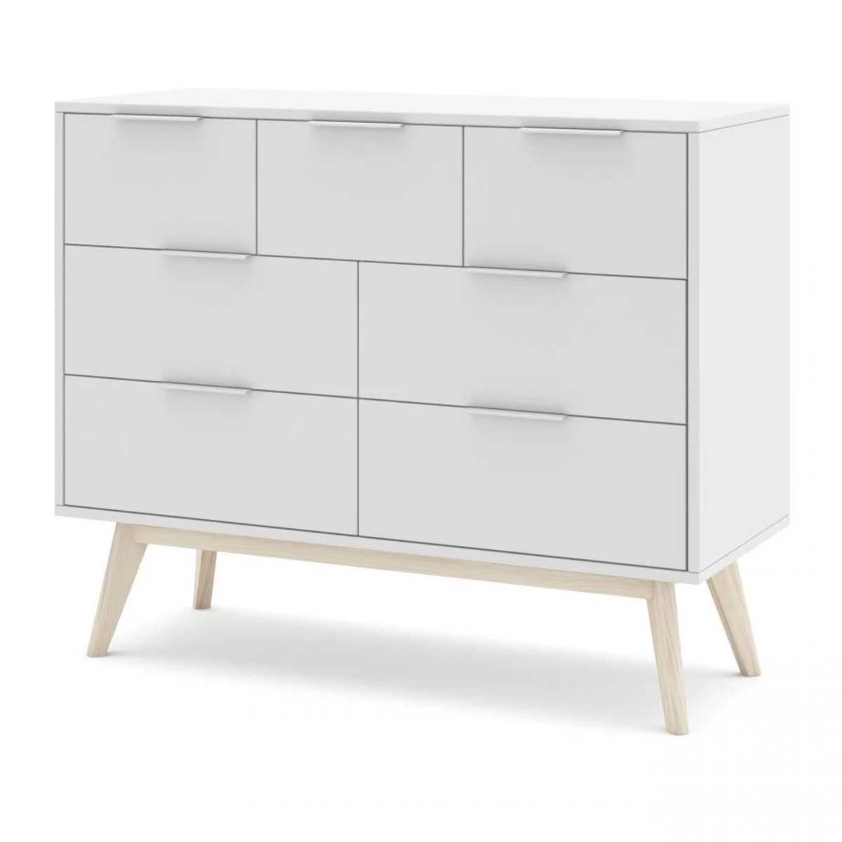 Cómoda Numa Blanco - Oak Soft