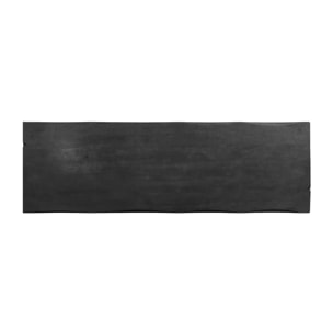 Banc noir en bois de manguier 110 cm - Toxis