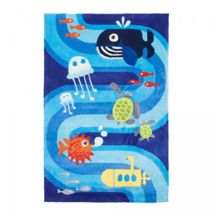 Tapis enfant fait main motif simple CALE