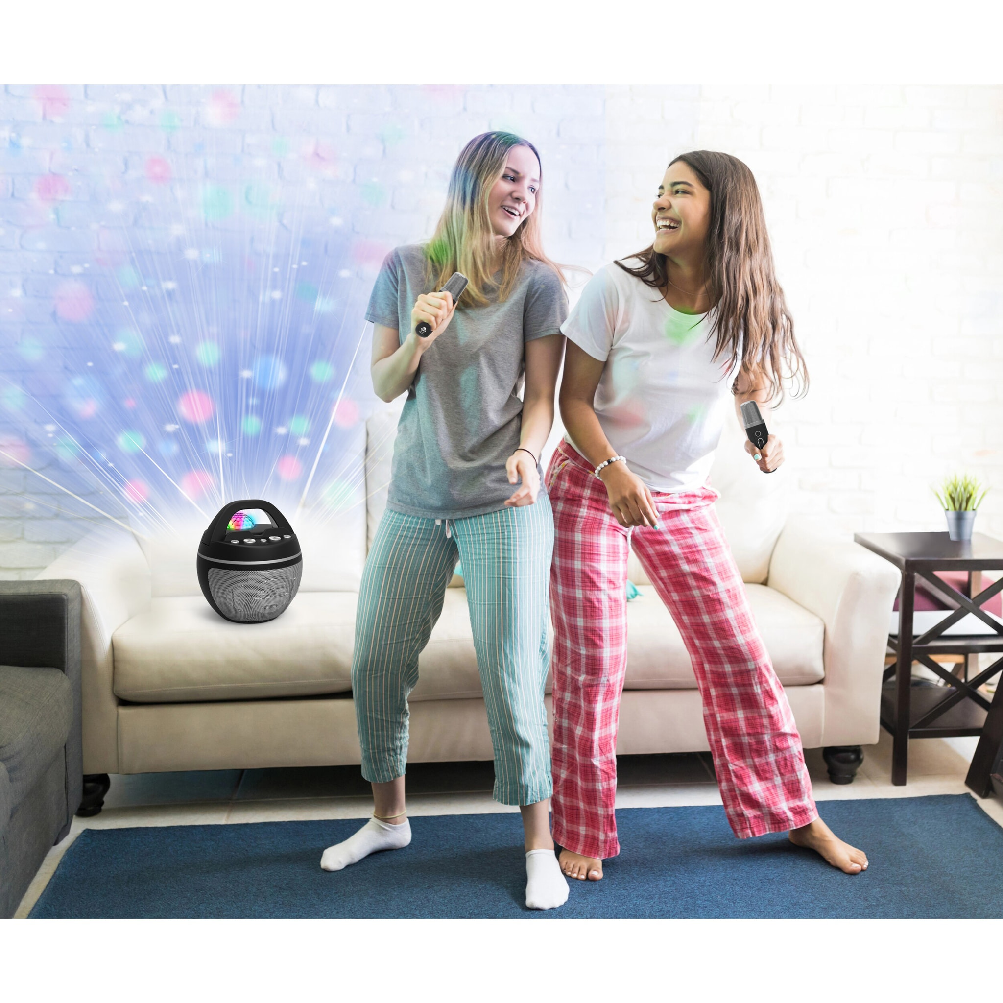 SPEAKER KARAOKE PARTY BALL 2 WIRELESS MICROS 40 WATT IDANCE