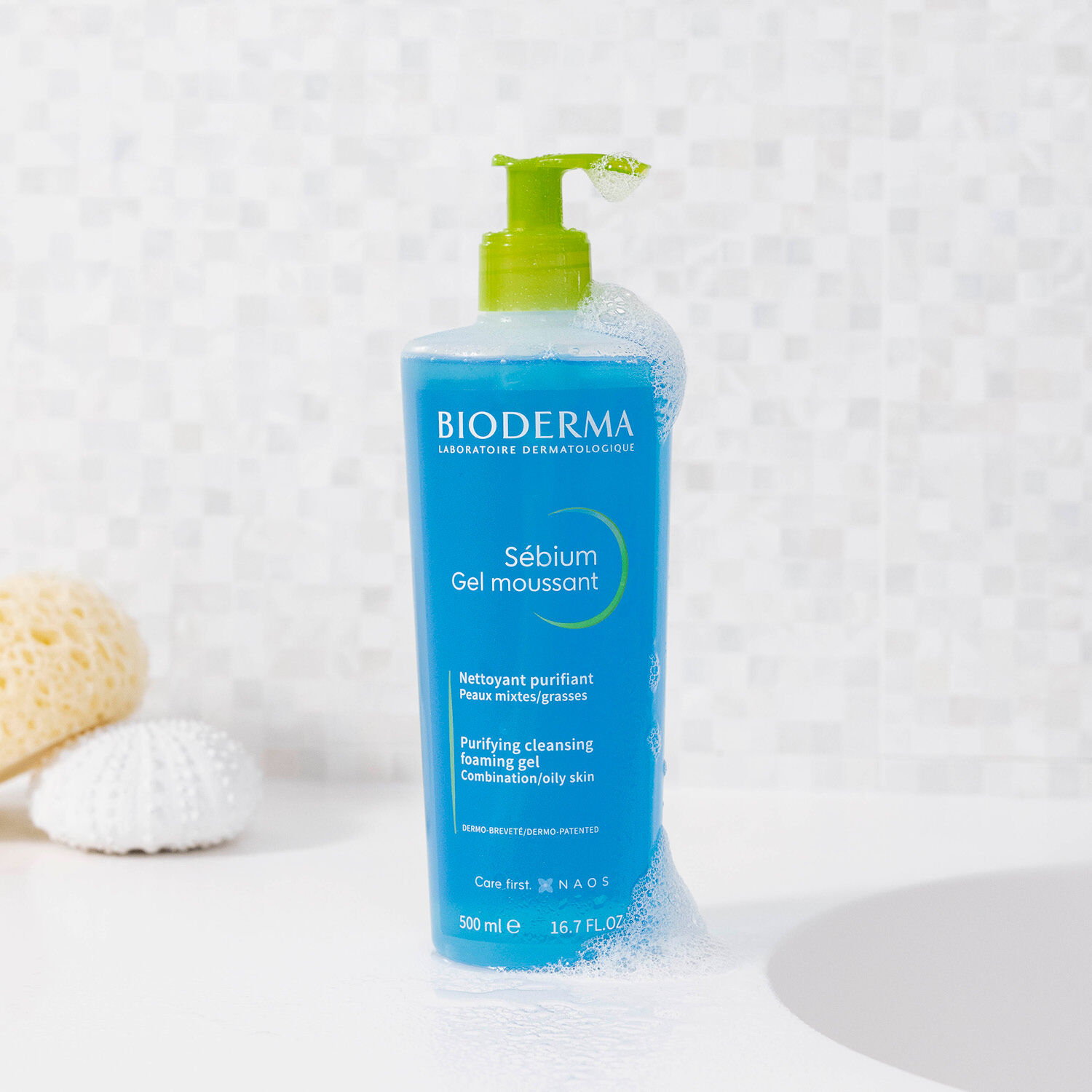 Sébium Gel Moussant - Nettoyant Purifiant Doux Peaux Mixtes à Grasses