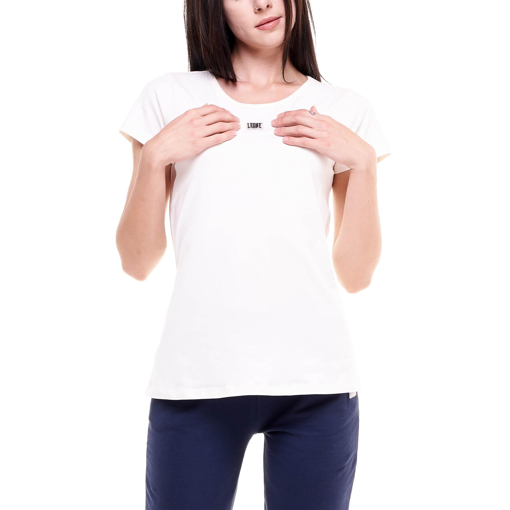 T-shirt da donna maniche corte girocollo Basic