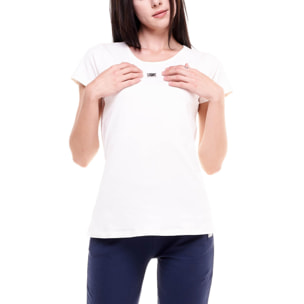T-shirt da donna maniche corte girocollo Basic