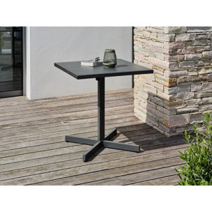 LOUISE - Guéridon de jardin avec plateau pliant en acier