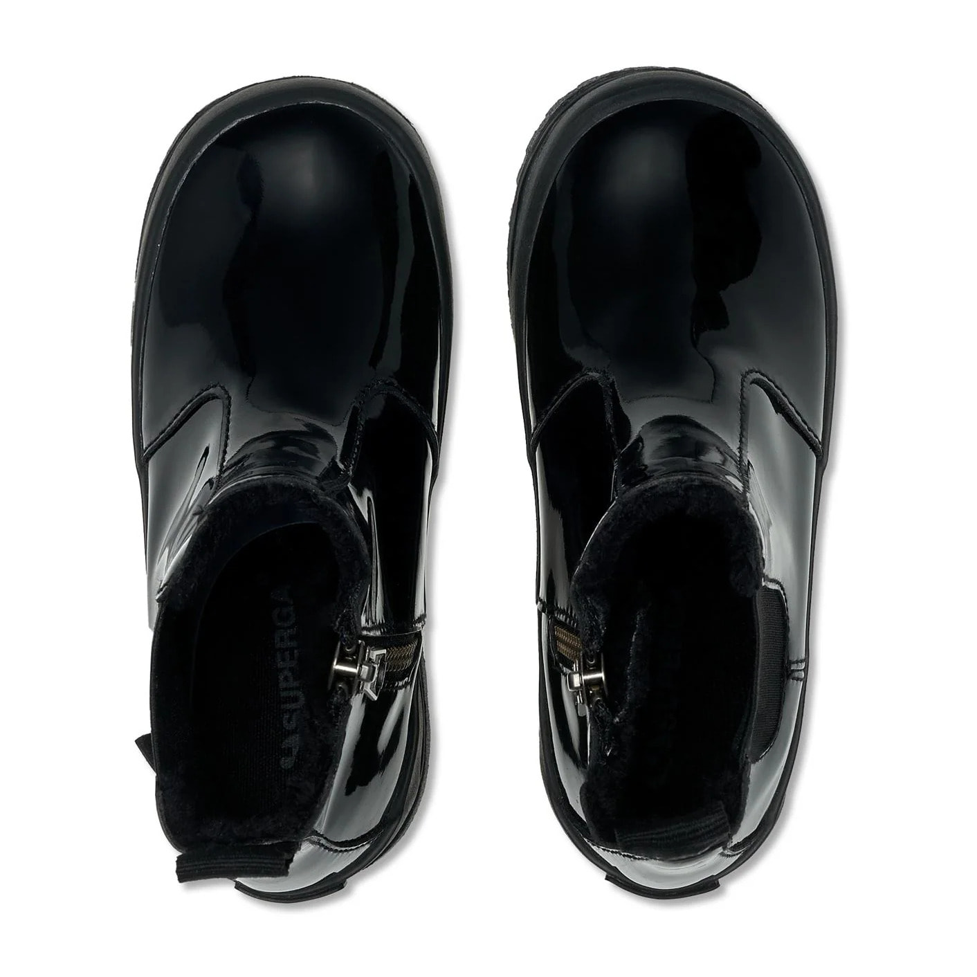 Superga - Stivaletti Bambina Nero - 2666 KIDS ALPINA SHINY SYNTHETIC