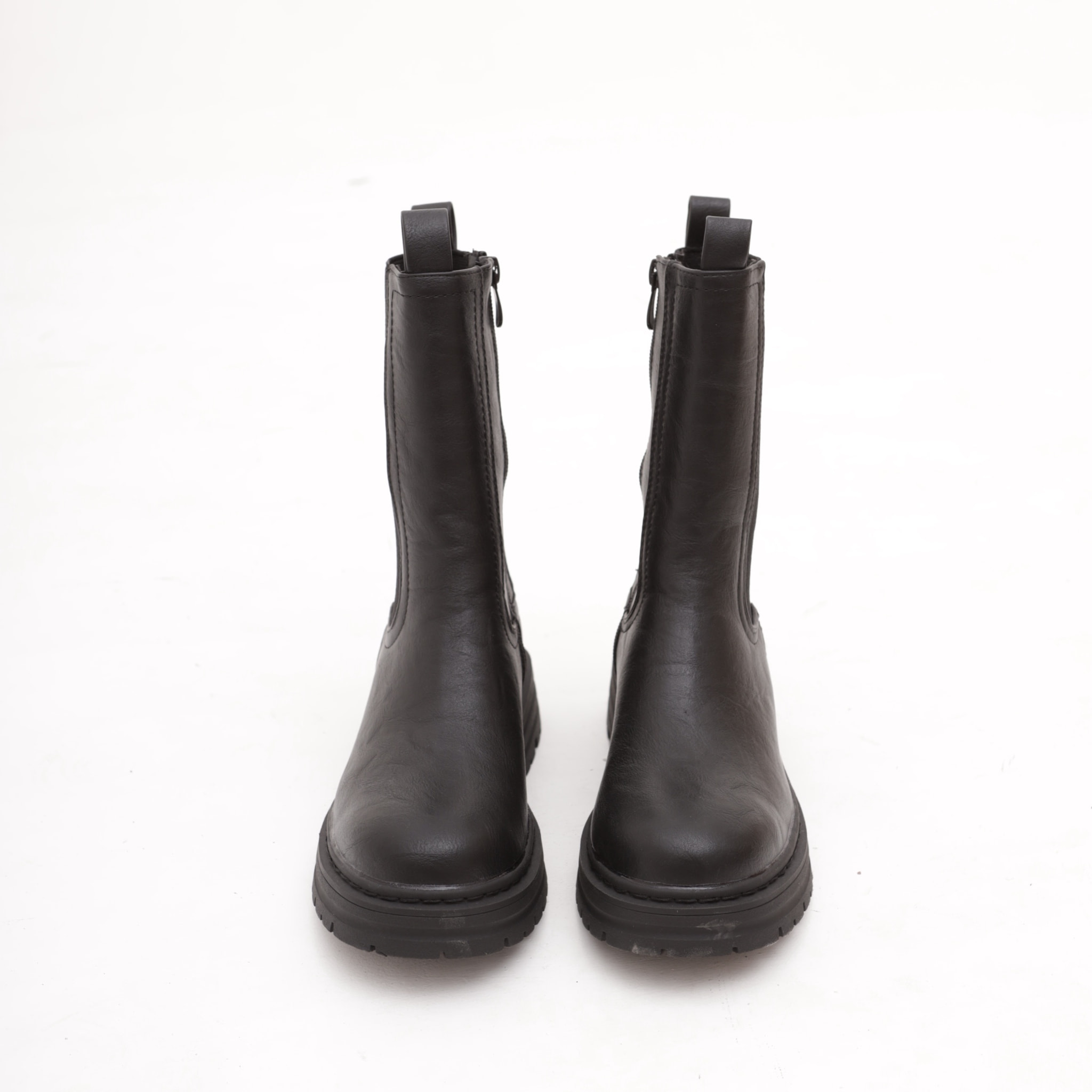 STIVALETTO ELASTICO E ZIP NERO