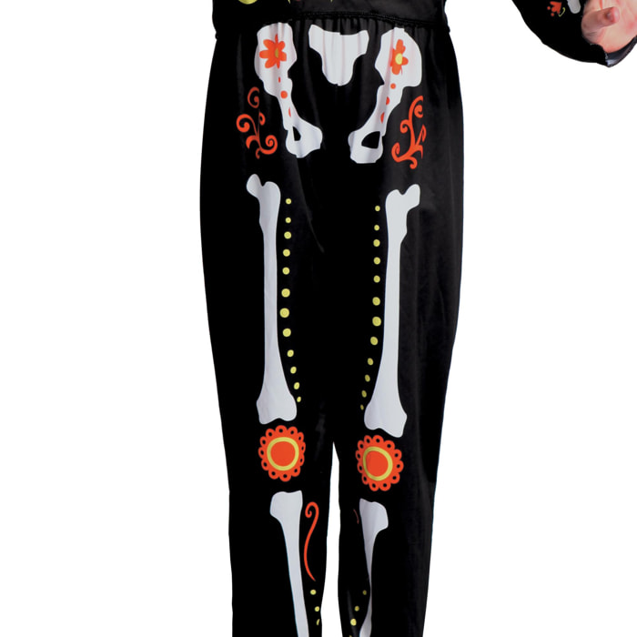 Costume Halloween Scheletro Dia De Los Muertos Costume Bambino Unisex