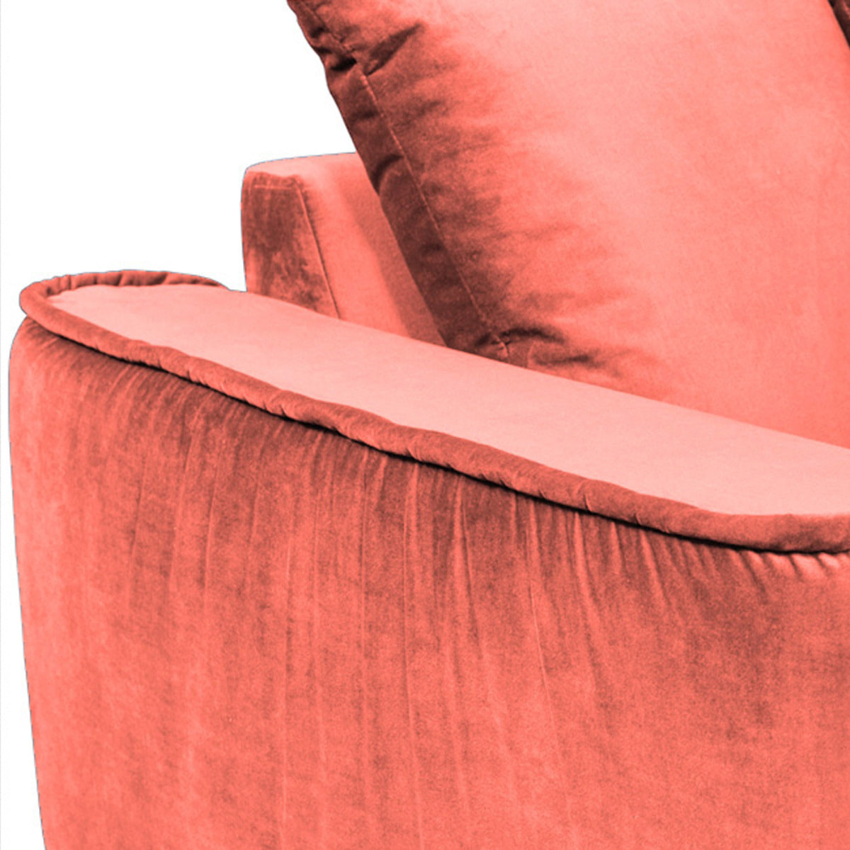 Canapé Velours Angle Gauche Altamo - 4 Places