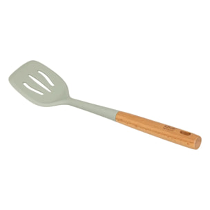 Spatule ajourée Horizon L7,8cm vert en silicone