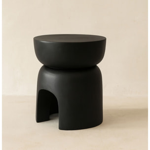 Meuble d'appoint en bois noir TREE