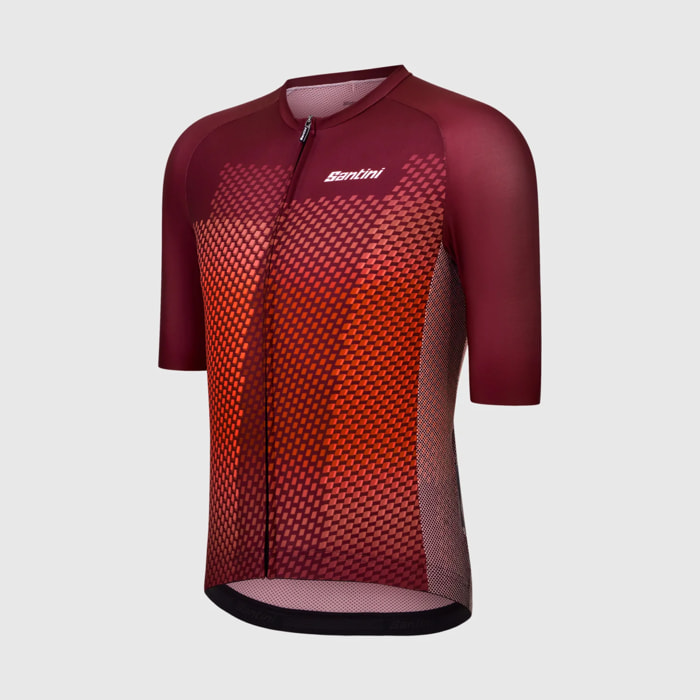 Ping Short Sleeve Jersey - Borgogna