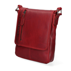 Borsa a tracolla da uomo In Vera pelle Made in Italy 20x24x5 cm