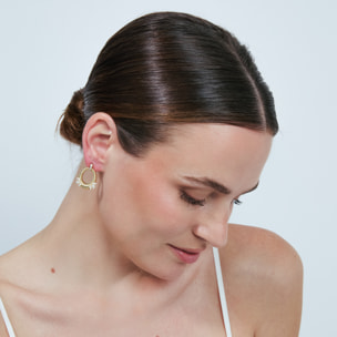 Pendientes Mame acabado oro amarillo 18k