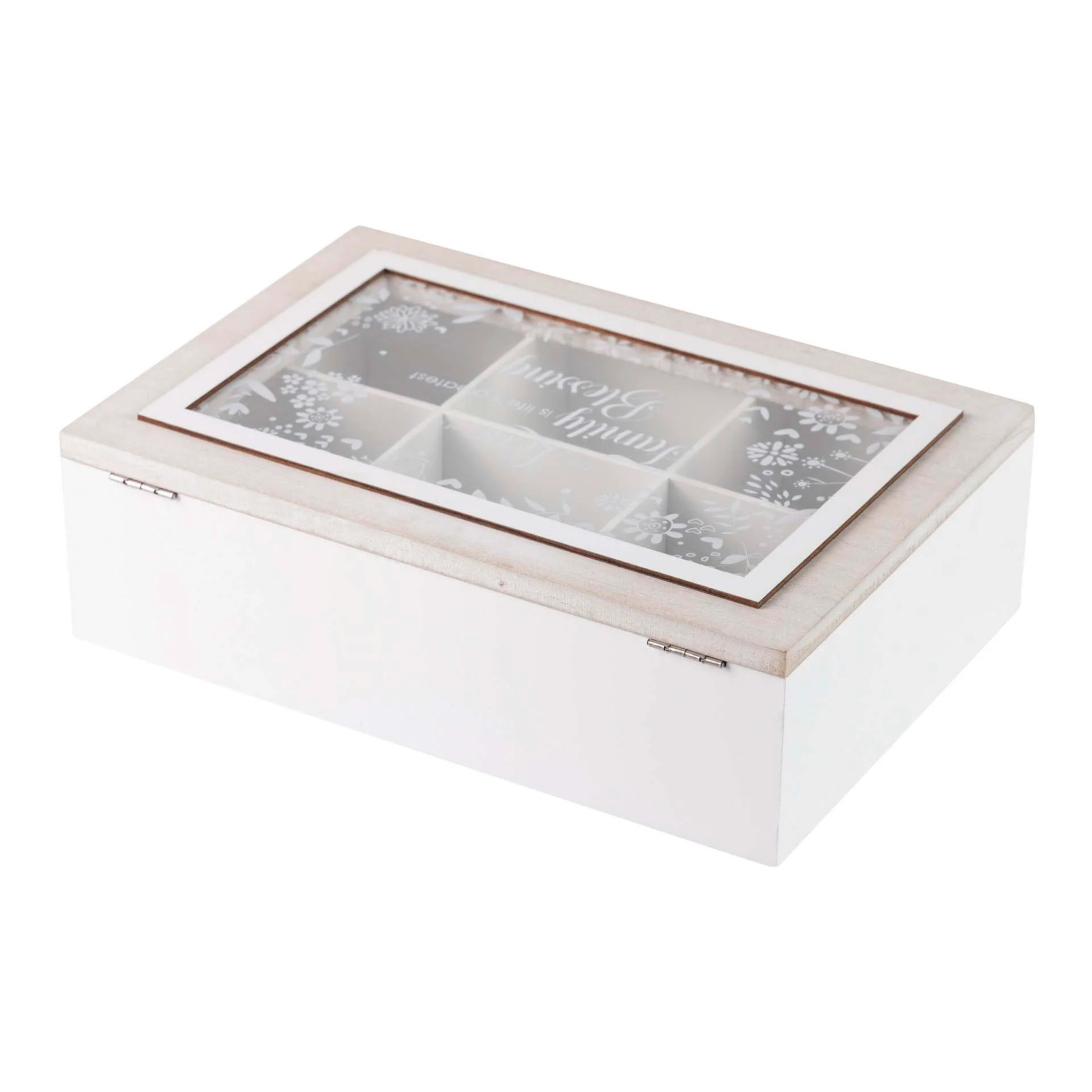 Caja Arbol Natural Blanco 26x8x18 Cm