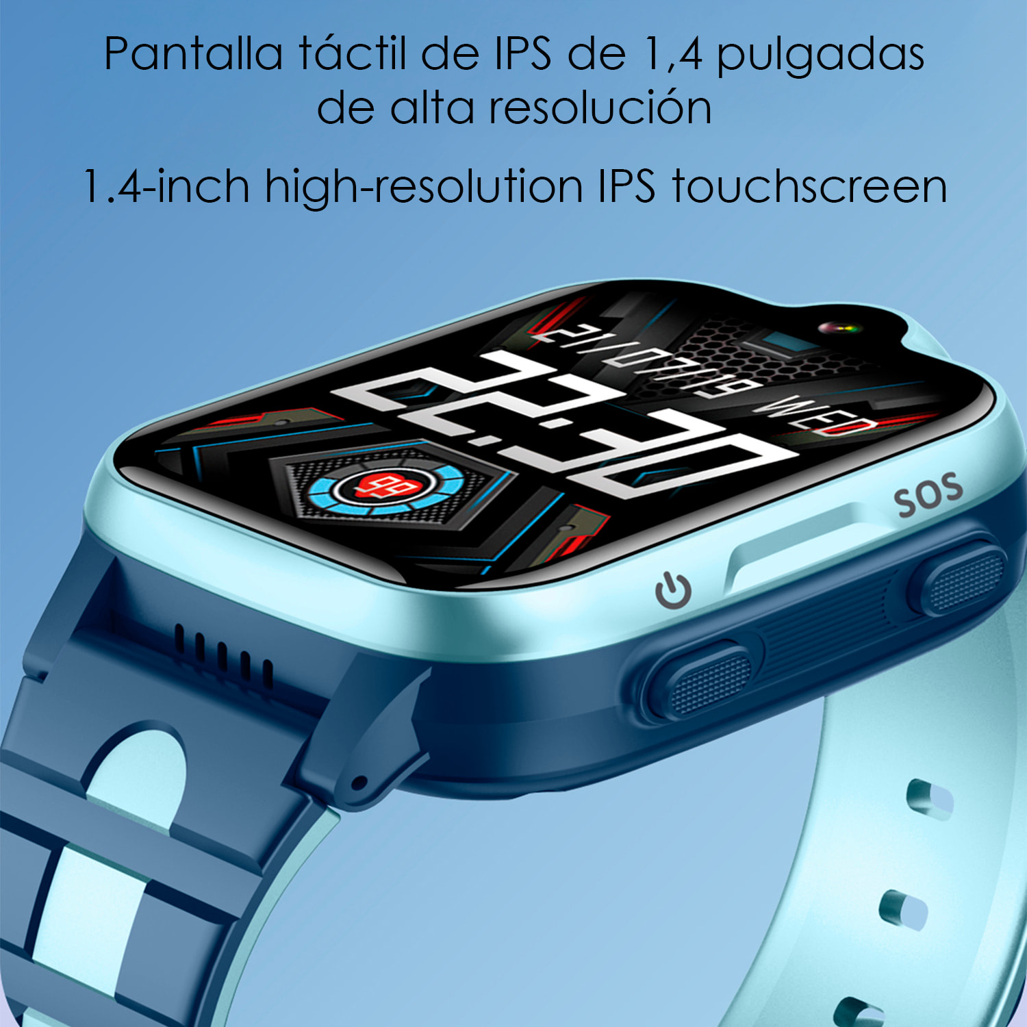Smartwatch K15 4G GPS. Localizzazione speciale per bambini, con fotocamera, funzione di tracciamento, ascolto remoto, chiamate SOS e videochiamata.