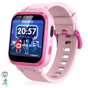 Smartwatch infantil Y90 con cámara de fotos y video, 6 juegos, grabadora de voz y reproductor de música.