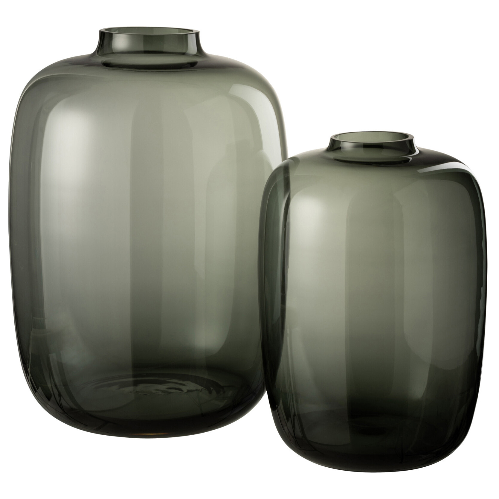 J-Line Vase Cleo Verre Gris Large