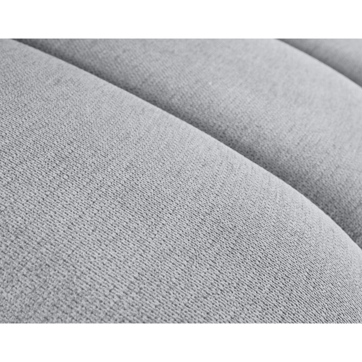 Debbie - canapé modulable droit 3 places avec double méridienne - assise profonde - en tissu texturé - Gris