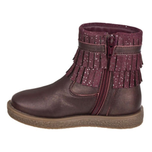 Botin flecos en piel