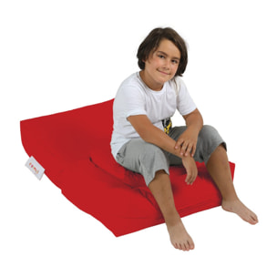 Sillón + puf para niños para exteriores rojo