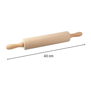 Rouleau à pâtisserie en bois 43 cm Dr. Oetker Baker Edition