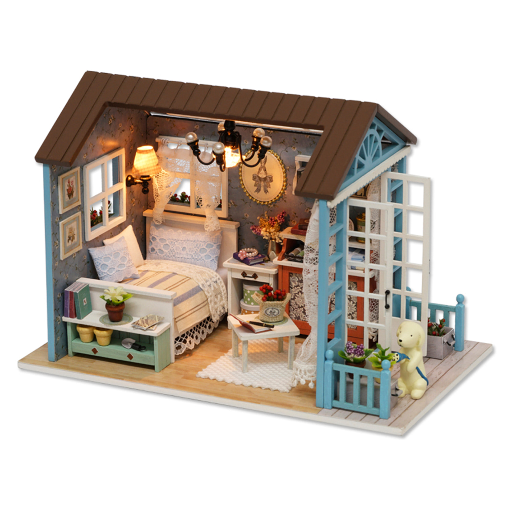 Tiempo Azul Oscuro. Maqueta 3D, realista con gran detalle y luces led.