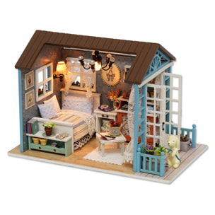 Tiempo Azul Oscuro. Maqueta 3D, realista con gran detalle y luces led.