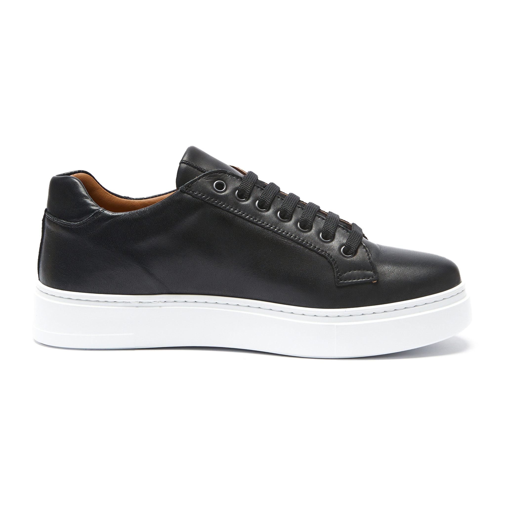 Classic Lace-up Sneaker British Passport Nero