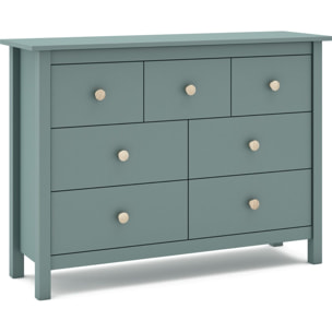 Commode enfant 7 tiroirs en bois massif - MELVIN