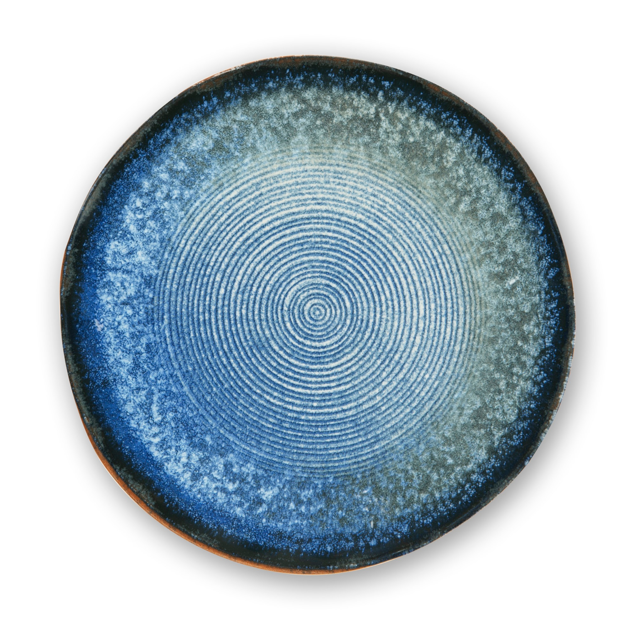 Set de 6 assiettes plates Excelsa – Poseidone, Céramique Bleue