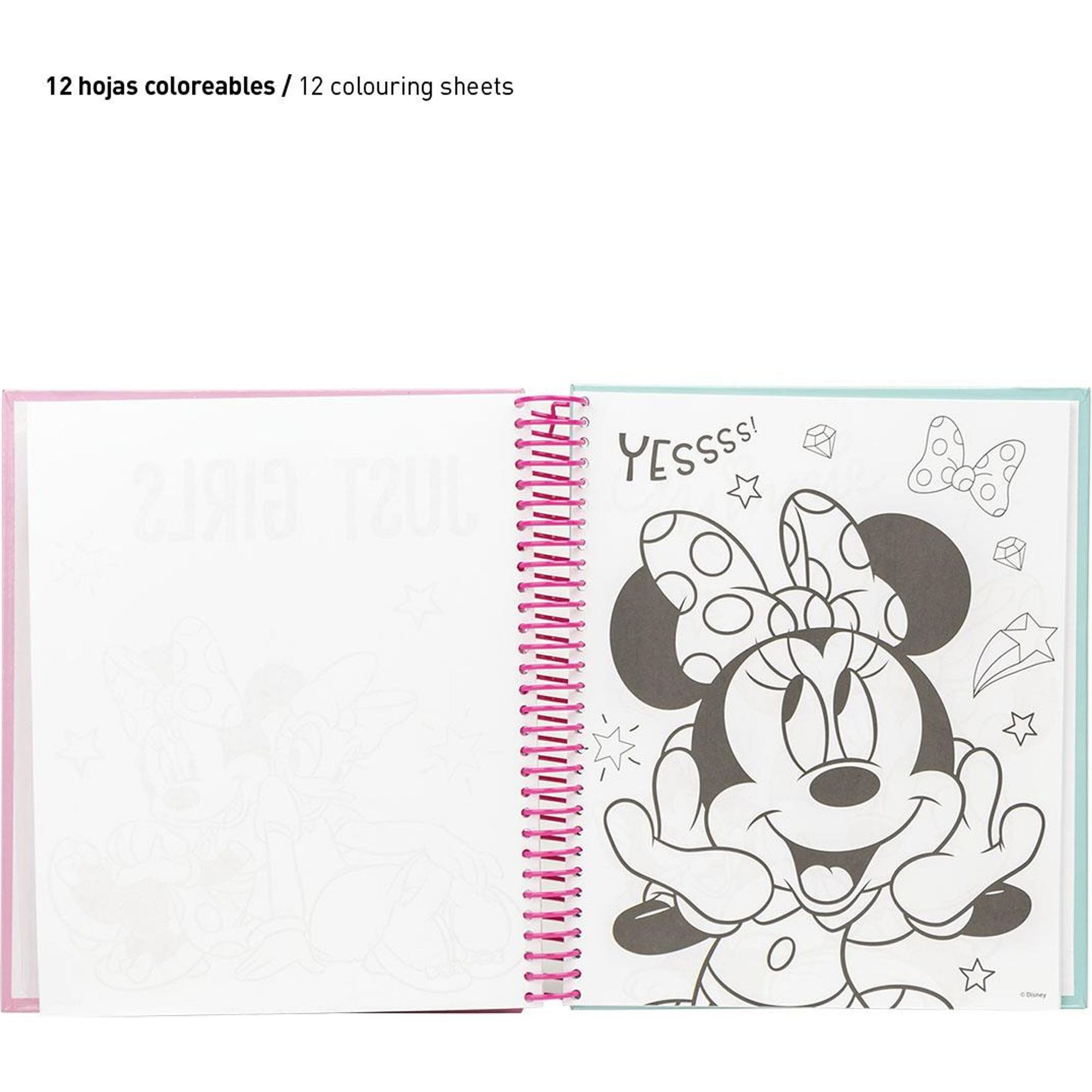Album Actividades Coloreable Minnie