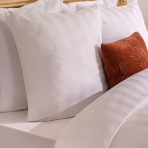 Drap-housse "Isadora" satin 160x200cm blanc