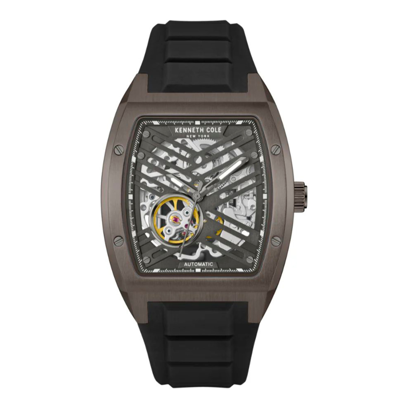 Reloj Kenneth Cole KCWGZ0046102 Hombre Analogico Automatico con Correa de Silicona