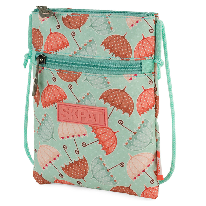 Minibolso Para Móvil Skpat Rainy Day Verde Menta