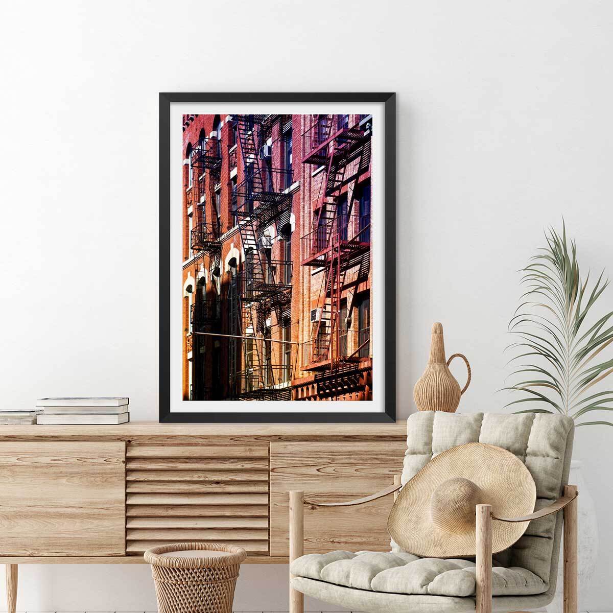 Affiche urbaine new york west side story Affiche sous cadre noir