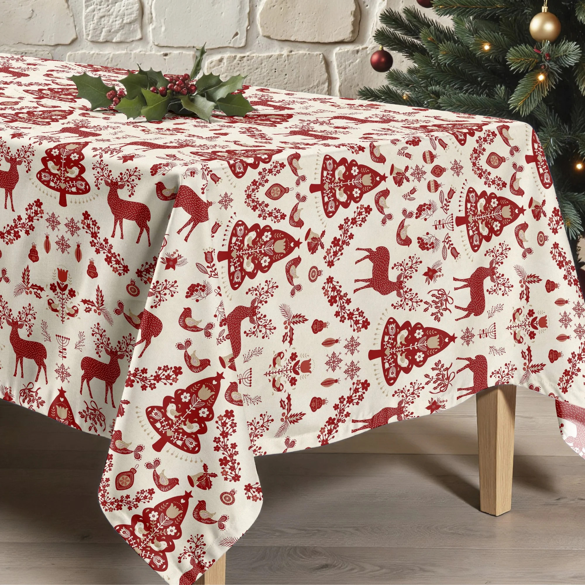 Nappe en résine Anti-tâches Merry Christmas 42