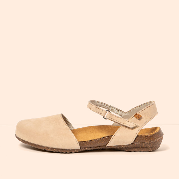 Sandalias N412 NOBUCK CREAM / WAKATAUA color Cream