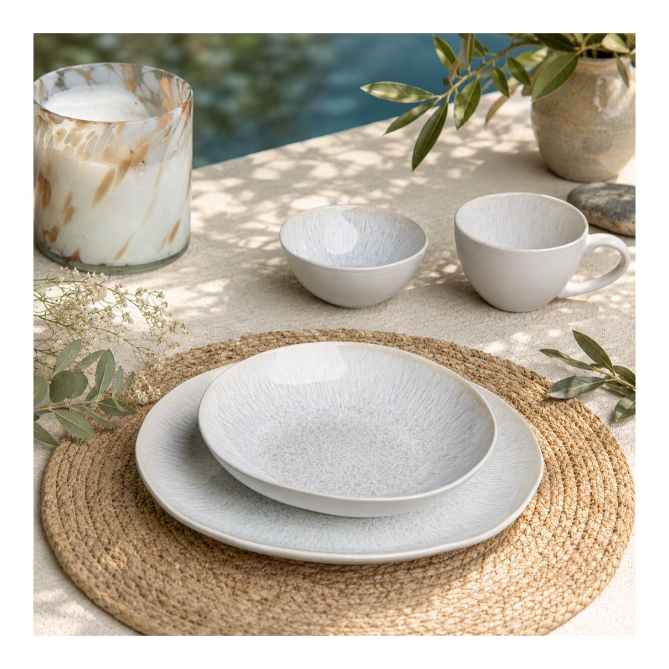 Lot de 6 assiettes creuses, NUAGE