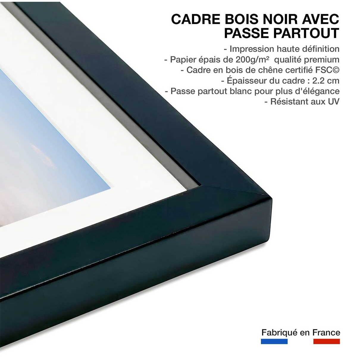 Affiche nature's awakening Affiche sous cadre noir