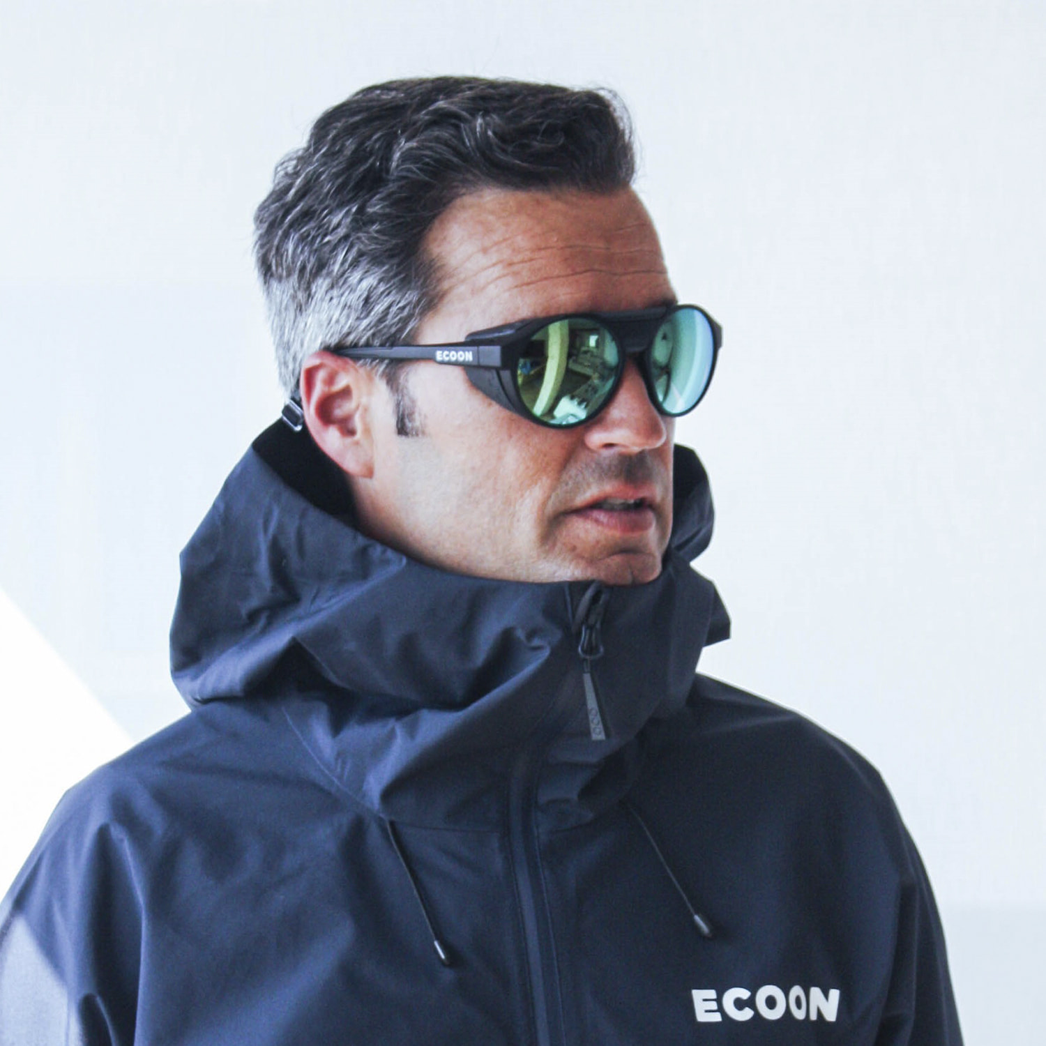 Gafas de sol OCEAN RODAS - montura negra mate / lentes Revo azules