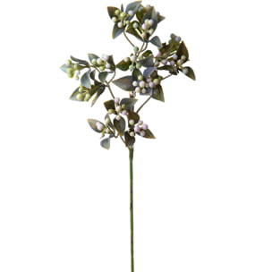 Rametto con Bacche 60 Cm - Pezzi 12 - 10X60X2cm - Colore: Grigio - Bianchi Dino - Piante Artificiali