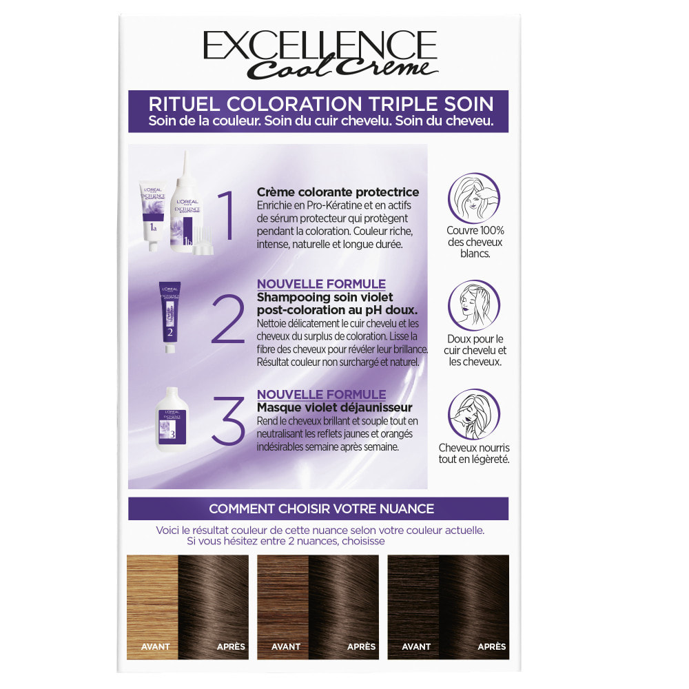 L'Oréal Paris Excellence Cool Crème 6.11 Blond Foncé Ultra Cendré