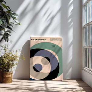 Tableau abstrait cercles modernes tons doux Toile imprimée