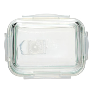3 grandes boîtes rectangulaire de conservation "Clipeat" verre