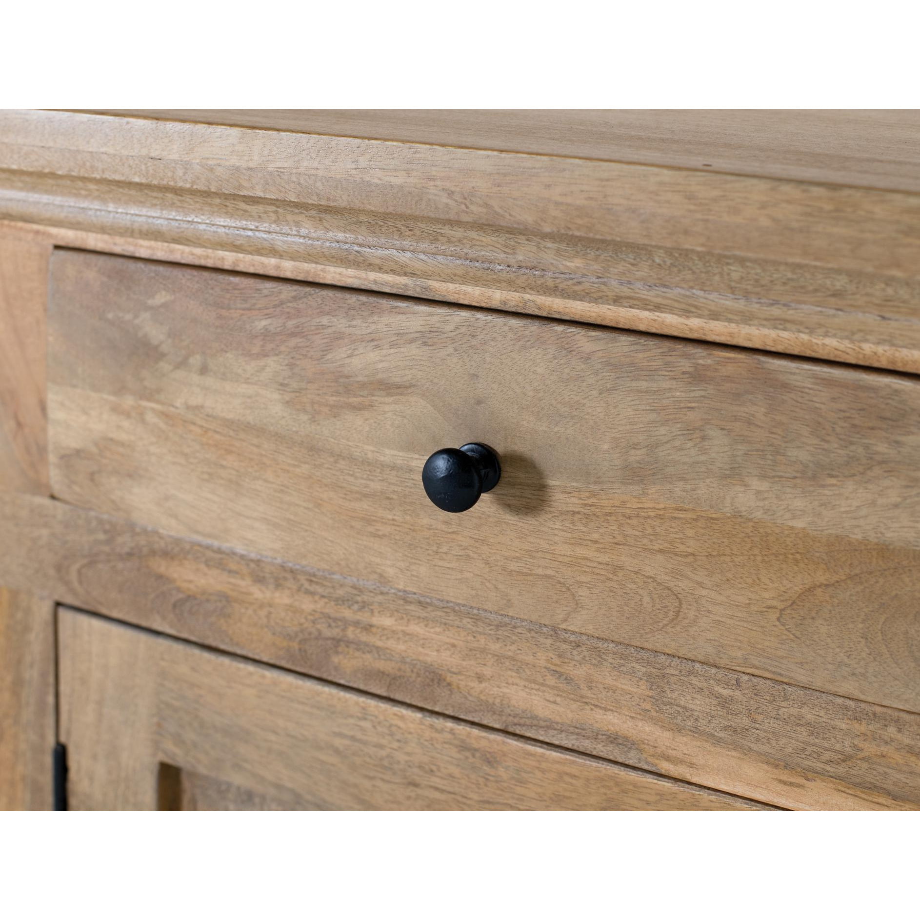 Alacena de Madera de Mango 208 Cm Estilo Rústico Moderno