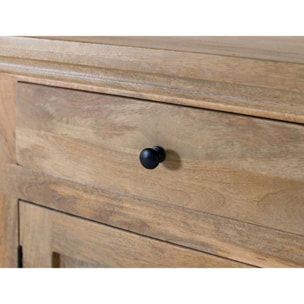 Alacena de Madera de Mango 208 Cm Estilo Rústico Moderno