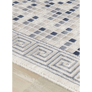 Tapis salon et chambre tissé motif géométrique TUJA