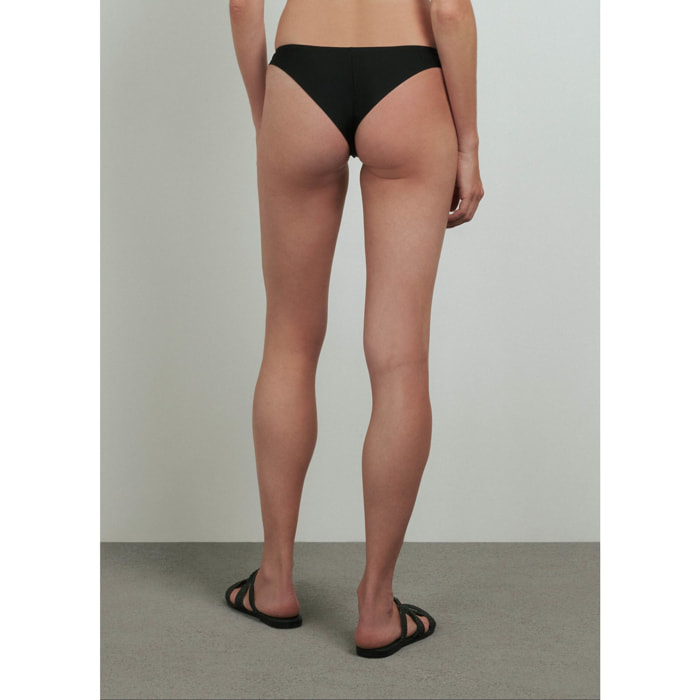 SLIP BIKINI NERO CONBIPEL