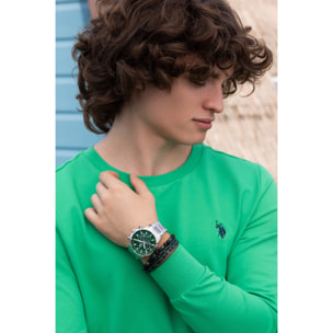 Orologio cronografo U.S. Polo Assn. in acciaio