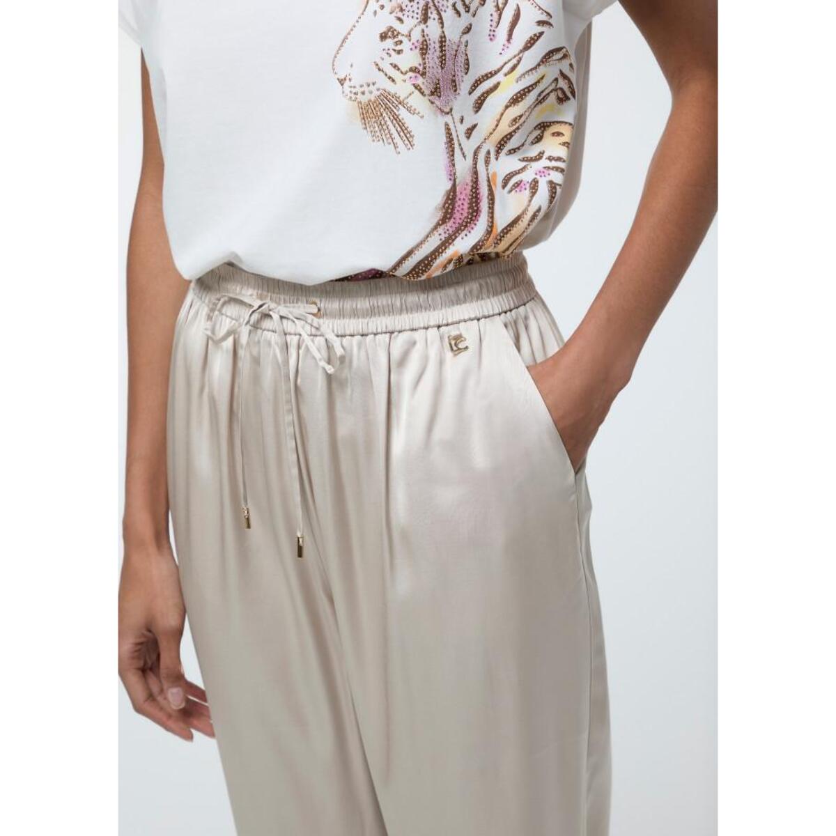Vita elastica da jogger in raso